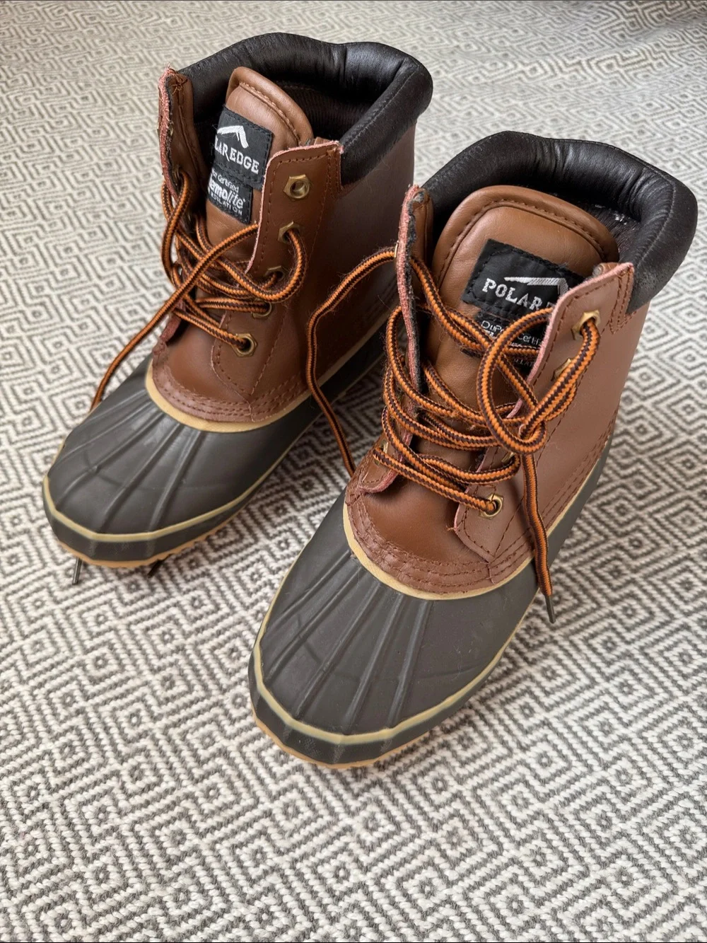 Kids Brown Waterproof Rain & Snow Boots